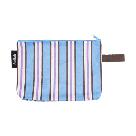 Kollab Choc Blue Stripe Clutch