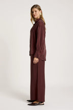 Calista Shirt Mahogany