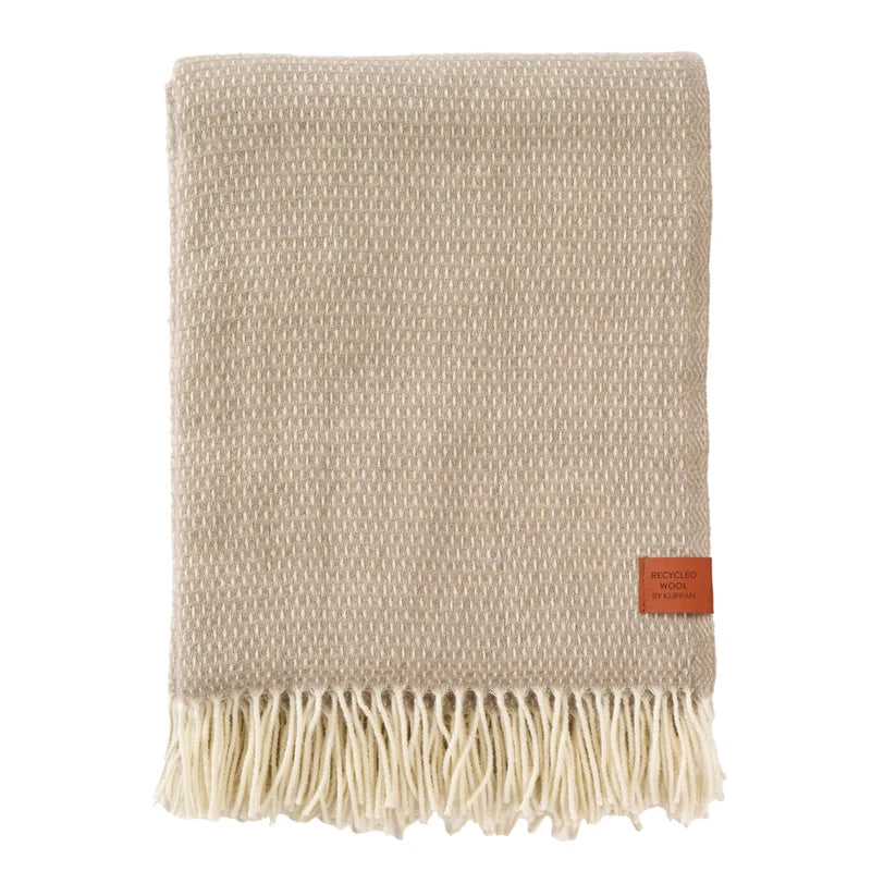 Klippan Hugo Merino Wool Blanket - Taupe
