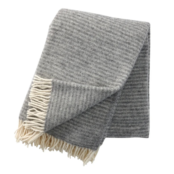 Klippan Ralph Eco Wool Blanket - Light Grey