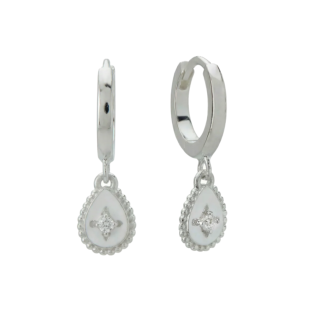 Murkani Reflection Huggies - Sterling Silver