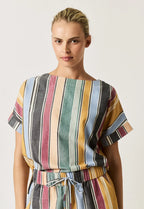 Dolman Top Atlas Stripe