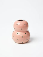 Fonda Vase Pink Green Dotty