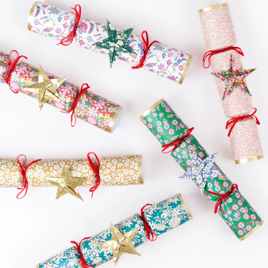 Meri Meri x Liberty Origami Star Crackers  (Pack of 6 in 6 designs)